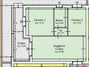 Trilocale con terrazzo a Cascina