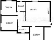 Trilocale in affitto a Roma via Filippo Corridoni,...