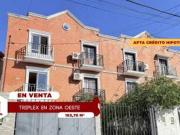 Triplex alto la loma en venta zona oeste con cochera y patio