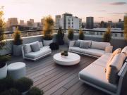 Triplex rooftop, 110m2 d'extérieur !