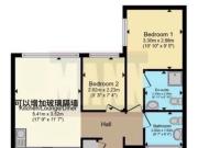 Two bed AprtGreat location by DLR Arsenal Woolwish