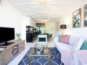 Two bedroom designer apartment with city skyline views...