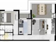Últimas unidades: Apartamento de 59,20 m², com 2...