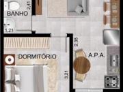 Unidade 35,03m2 1 dormitório Sertão da Quina,...