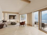 Unterteilung von Doppelhaushälften, die in Mollens...