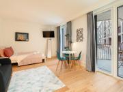 Urban Stylish Studio with Balcony