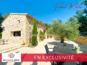 Uzès proche, belle maison en pierre lumineuse de 130 m²...