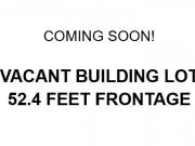 Vacant Building Lot In Prime Location! 52.4 Feet Frontage