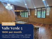Valle Verde 5, Pasig City House for Rent!