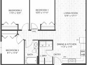 Vanier Heights 3 Bedroom Apartment for Rent at 2450A 22...