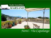 Vendesi villa singola a Genova via Capolungo, Nervi