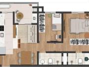 Vendo Apartamento no Portão 2 Quartos com Suíte e Garagem