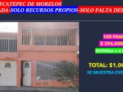 VENDO CASA ADJUDICADA EN ECATEPEC DE MORELOS