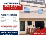 VENDO CASA EN PLENA AV SAN MARCOS DE ZONA G DE HUAYCAN
