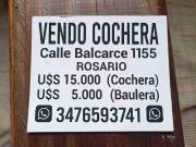 Vendo COCHERA en Rosario Santa fe