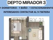 VENDO DERECHOS DEPTO MIRADOR 3, 1 DORMITORIO, 1 BAÑO,...