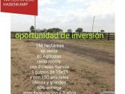 VENDO LINDO CAMPO 144 HECTAREAS HASENKAMP Z0NA ALCARAZ...