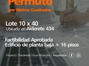 VENDO O PERMUTO POR M2 TERRENO 400M2 ALDERETE 434...