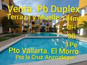 Vendo PB duplex c/Terraza y Muelle. El Morro