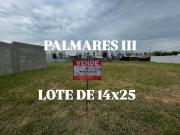 Vendo Terreno 14 x 25 mts en Loteo Palmares III