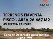 VENDO TERRENO AV FERMIN TANGUIS PISCO VENDO TERRENO AV FERMIN TANGUIS PISCO