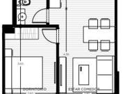 Venta Apartamento 1 dormitorio con balcon en Tres Cruces...