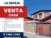 VENTA CASA 2 PISOS 4 DORMITORIOS EN LO ESPEJO