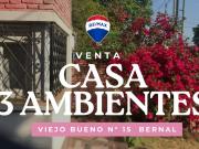 VENTA CASA 3 AMB EN BERNAL CON COCHERA DOBLE
