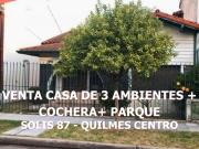 VENTA CASA 3 AMBIENTES QUILMES CENTRO APTO CREDITO