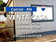 VENTA CASA 3 DORMI CON PATIO CATRIEL RÍO NEGRO