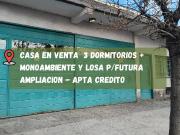 VENTA CASA 3 DORMITORIOS + MONOAMBIENTE