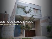 Venta Casa 3 Pisos Urb. Soliluz