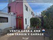 VENTA CASA 4 AMB BERNAL CENTRO GARAGE Y JARDIN