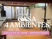 VENTA CASA 4 AMB CON COCHERA Y QUINCHO BERAZATEGUI