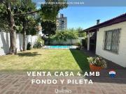 VENTA CASA 4 AMB PARQUE Y PILETA QUILMES OESTE
