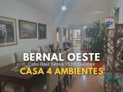 VENTA CASA 4 AMBIENTES CON COCHERA Y GRAN FONDO
