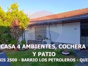 VENTA CASA 4 AMBIENTES PATIO COCHERA QUILMES OESTE