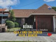 VENTA CASA 5 AMBIENTES EN BERNAL APTO CREDITO
