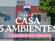 VENTA CASA 5 AMBIENTES EN RANELAGH C/COCHERA