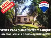 VENTA CASA 5 AMBIENTES VILLA LA FLORIDA QUILMES