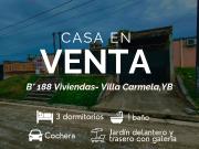 VENTA CASA CON COCHERA B° 188 VIVIENDAS VILLA CARMELA YB