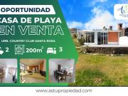 VENTA CASA DE PLAYA AMOBLADA BALNEARIO SANTA ROSA
