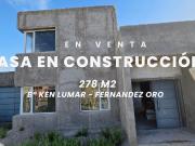 VENTA CASA EN CONSTRUCCIÓN, FERNANDEZ ORO