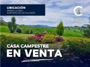 VENTA DE CASA CAMPESTRE EN VEREDA LA LANA SAN PEDRO...