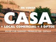 VENTA CASA + LOCAL COMERCIAL + 5 DPTOS