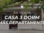 VENTA CASA TRES DORMITORIOS MAS DEPARTAMENTO