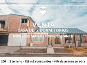VENTA DE CASA 2 DORMITORIOS EN CIPOLLETTI