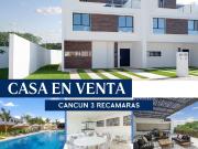 VENTA DE CASA 3 RECAMARAS CANCUN