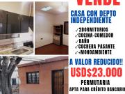 Venta de casa con dpto de entrada independiente