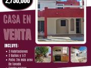 VENTA DE CASA EN FRACC. LA FLORIDA MERIDA YUCATAN